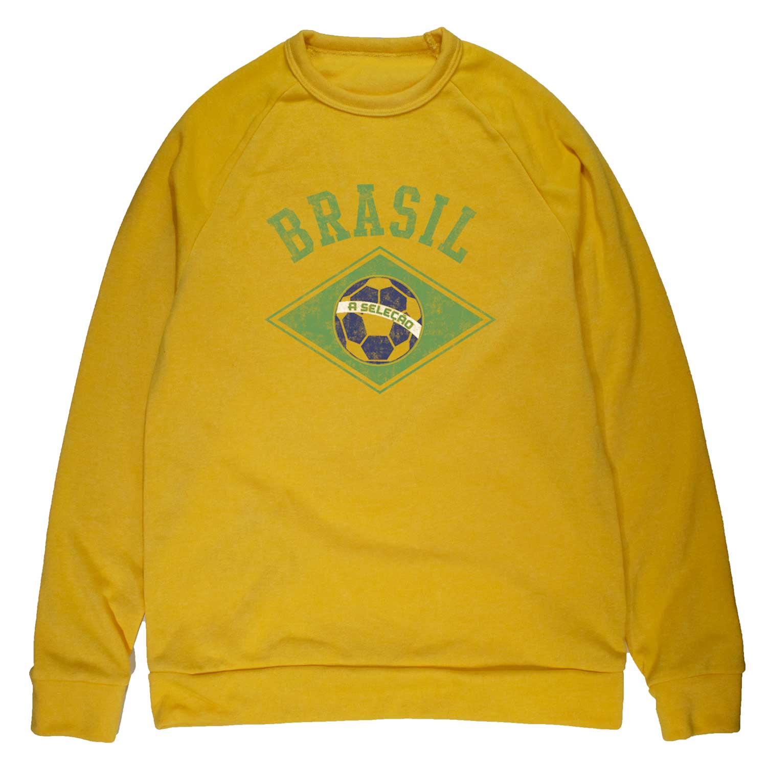 Unisex Brazil National Soccer Team Fleece Crewneck