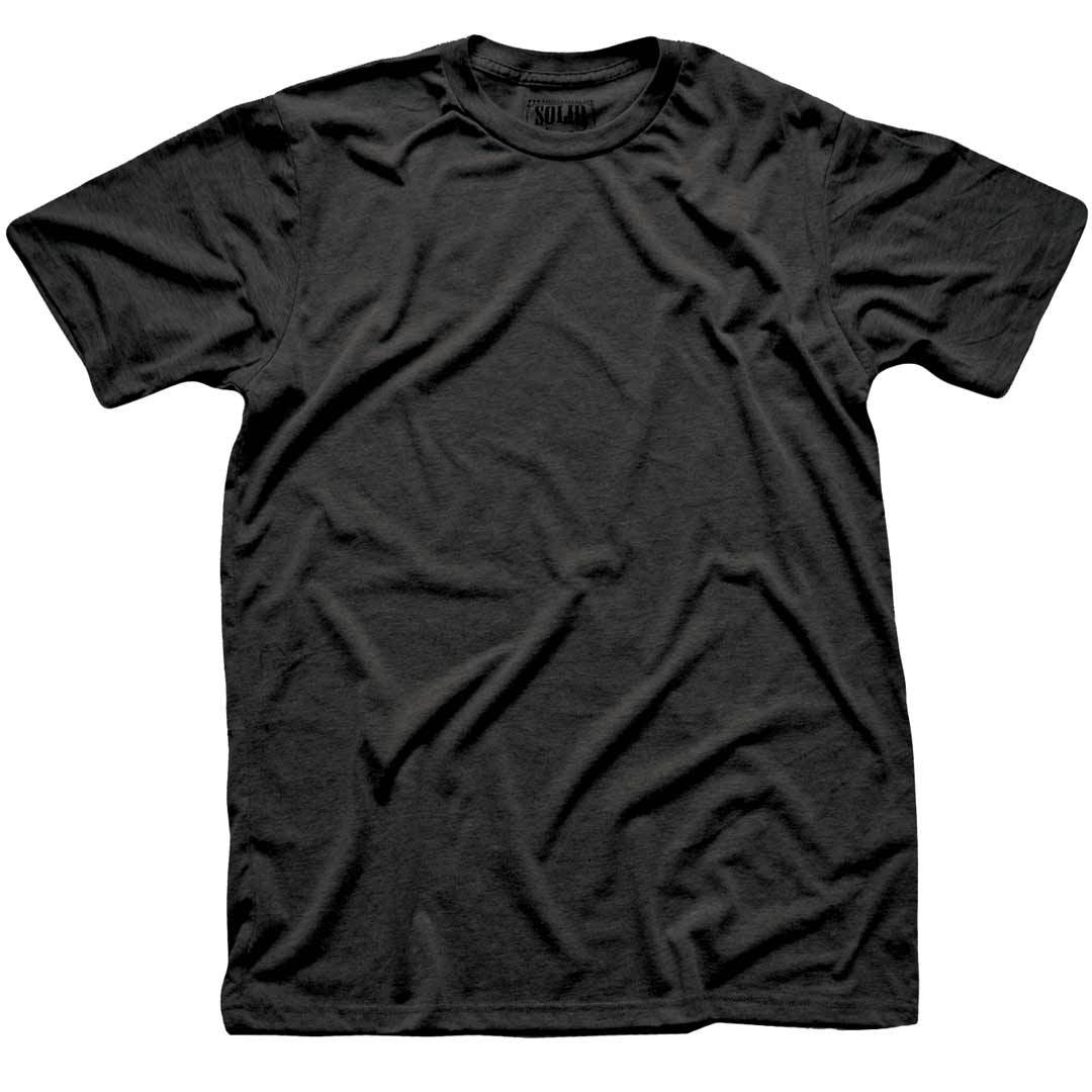 Men's Solid Threads Crew Neck Dark Charcoal T-shirt