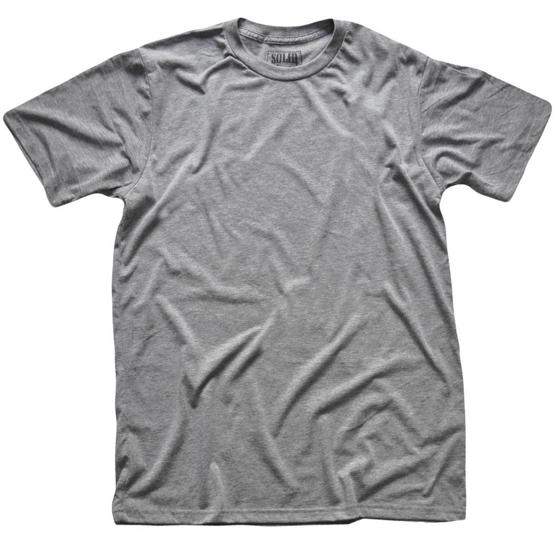 Men's Solid Threads Triblend Grey T-shirt