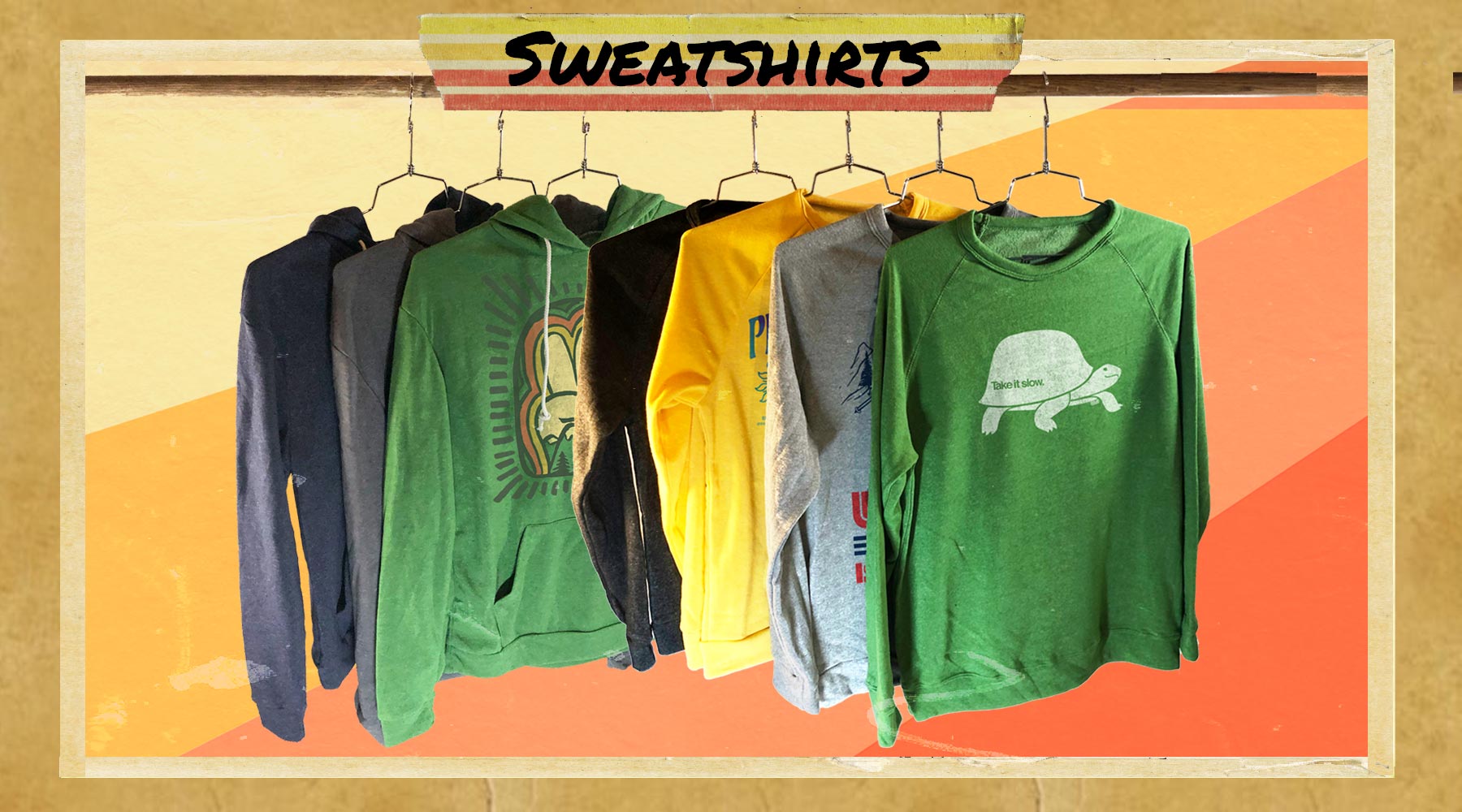 retro graphic sweatshirts | cool vintage pullover & zip up hoodies solid threads