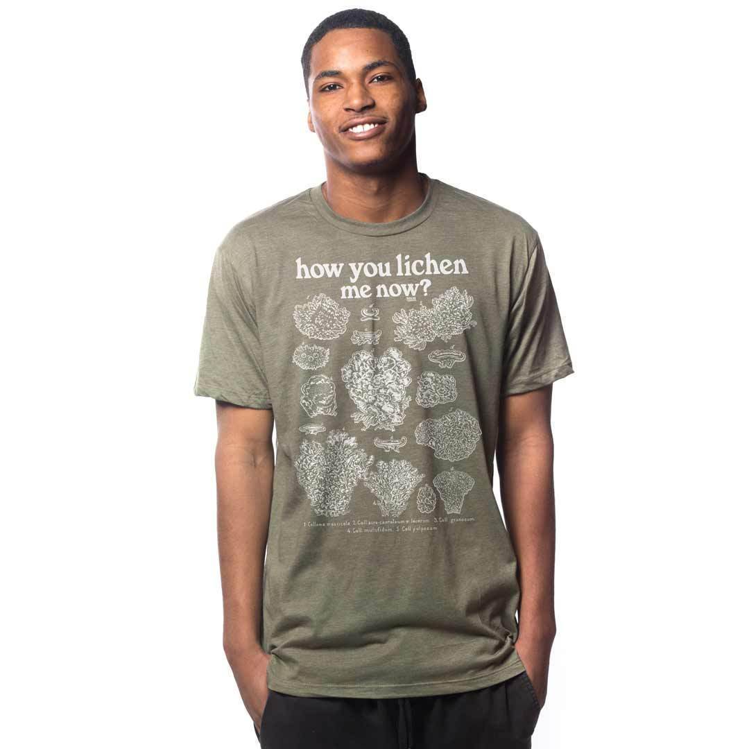 Men's How You Lichen Me Now Retro Botany Graphic Tee | Funny Fungus Triblend T-Shirt | SOLID THREADS