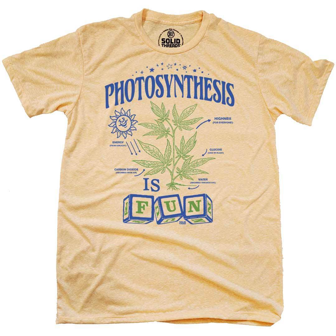 Men's Photosynthesis is Fun Vintage Graphic Tee | Funny Marijuana Triblend T-Shirt | SOLID THREADS